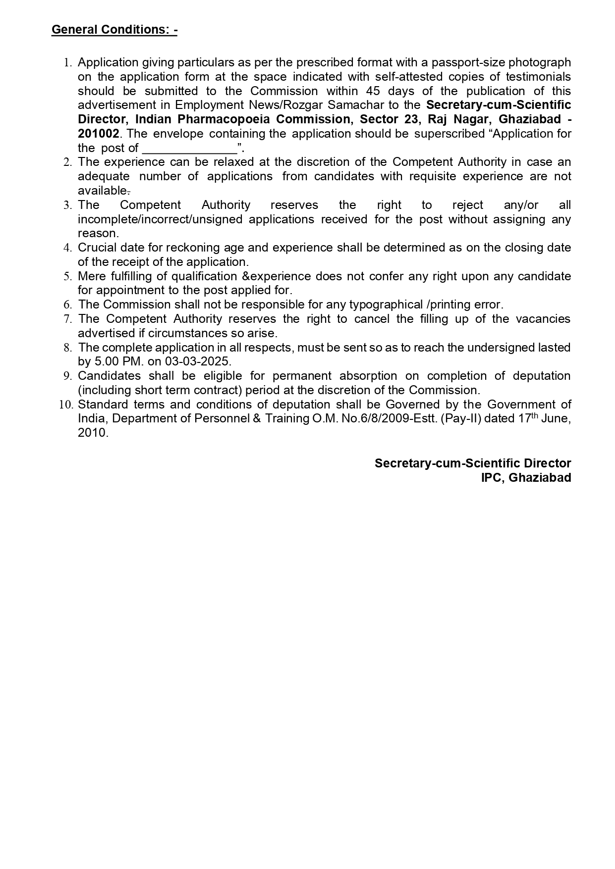 Advertisement and Recruitment Rule for three posts_page-0003.jpg