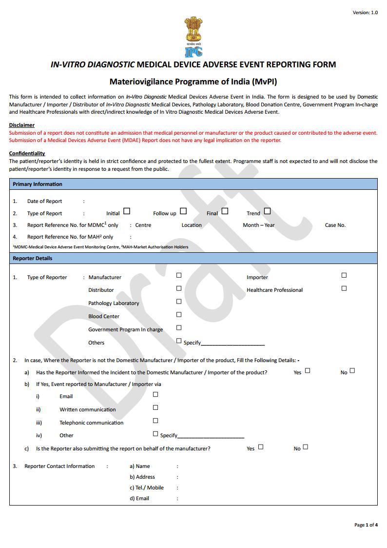 Inviting stakeholders comments for Invitro Diagnostic Medical Device adverse event reporting formjpg_Page2.jpg
