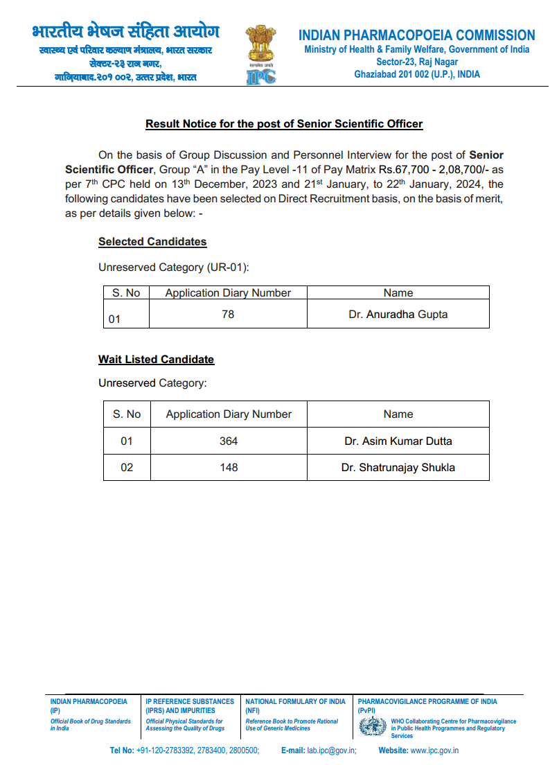 Result Notice for the post of Senior Scientific Officerpng_Page1.png